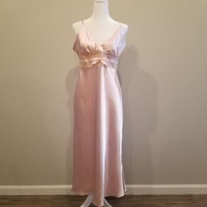 Vintage California Dynasty Pink Satin Night Slip Dress